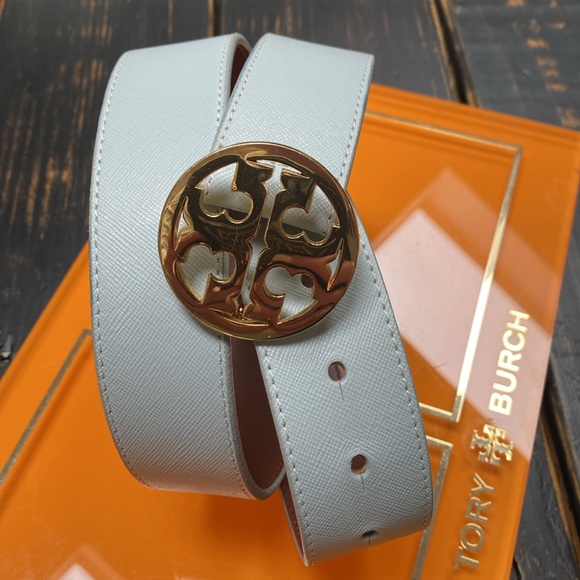 Tory Burch Light Blue and Gold Belt main image 7